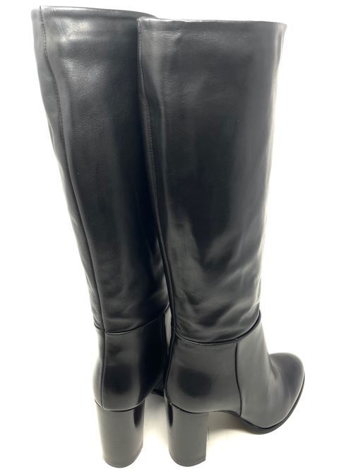 Stivale donna in pelle con tacco IL LACCIO | LZB919VELVETNERO